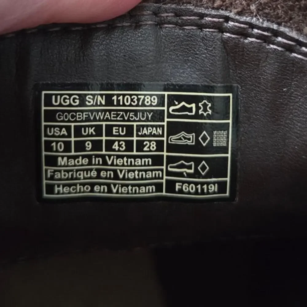 UGG Baltimore Chelsea boot mens brown leather ankle slip on 10